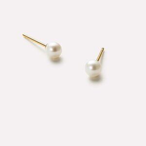 Ana Luisa Pearl Stud Earrings 1/4 inch